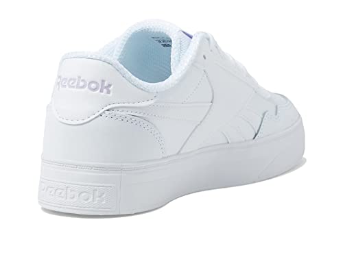 Image of Reebok Women's Court Advance Sneaker, White /Purple Oasis, 10