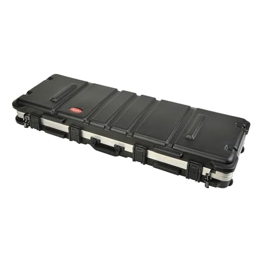 SKB Cases 2SKB-5014 Hard Exterior Waterproof ATA 50-Inch Double Bow Utility Carrying Case, Black