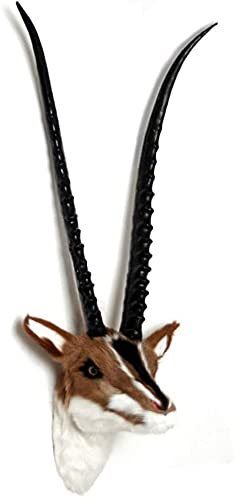 HANDIYA Sculpture Artisanale Sculpture Ram Horn Wall Suspendu Statue Statue Wall Animal Head Modèle Artisanat LA TÉLÉ Bureau d'armoire