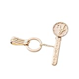 3carat バッグキークリップ クラシカル イニシャル キーホルダー 2秒で鍵が見つかる おしゃれ レディース 人気 ギフト (Y)