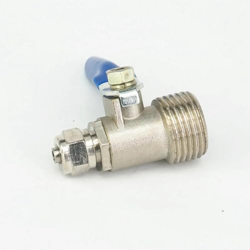 Válvula de bola de latón de 1/2 pulgada, conector rápido resistente para manguera 3
