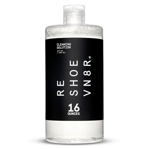Image of RESHOEVN8R Shoe Cleaning Solution - Sneaker Cleaner & Shoe Care for Canvas, Leather, Mesh, Suede, White, & Nubuck Shoes