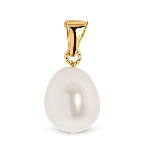 Tipo di pietra: perla Miore Ciondolo Donna Perla di fiume Oro Giallo 14 Kt / 585