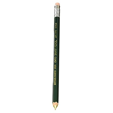 OHTO Mechanical Pencil Wood Sharp with Eraser, 0.5mm, Green Body Cover