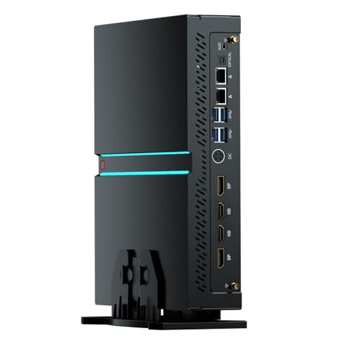 Image of Thdeukoty Mini Gaming Pc Core i9-14900F(up to 5.8GHz) with RTX4060, Small Desktop Computers Win 11 Pro, 64G DDR5 RAM /4T M.2 SSD /WIFI6E /BT5.3 /Dual LAN /USB 3.2 /8K HDMI DP, Four Display for Game /Design