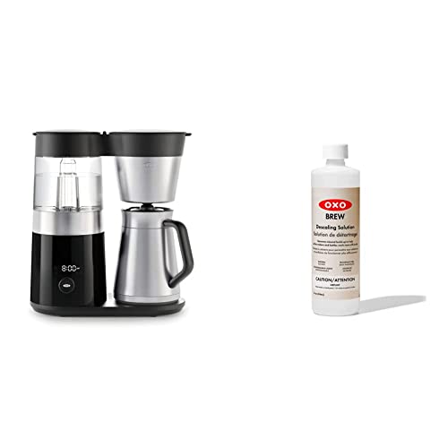 OXO Brew 9 Cup Stainless Steel Coffee Maker & BREW Descaling...
