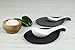 SbS Silicone Spoon Rests, Utensil Holder for Kitchen Set of 2 in Black and Gray, Extra Large Size