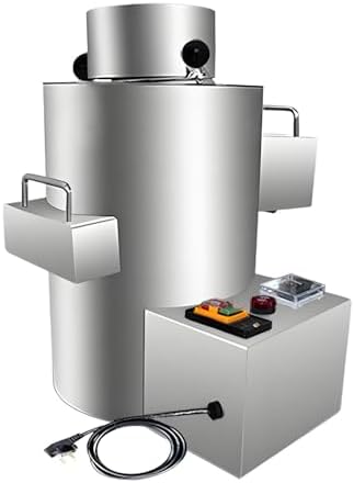 200kg/H Commercial Electric Chestnut Peeler, Stainless Steel Shelling Machine with 10 Knives, Ideal for Street Vendors, Restaurants & Shops - Efficient & Durable