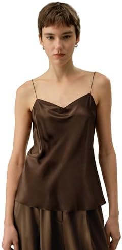 LilySilk Women Pure Silk Minimal Cami Top Ladies Sleeveless Vest ...