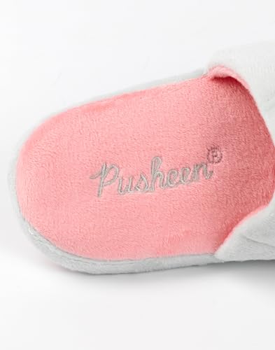 Pusheen Cat Women's Slippers | Grey or Brown Cat Character Plush Slip-On Mules | Adults & Teens House Shoes4