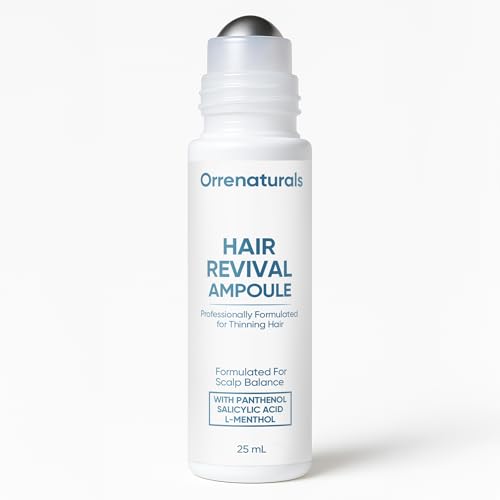 Orrenaturals Hair Revival Ampoule, Hair Growth Serum Roll on for Fuller, Thicker, Stronger Hair (1 Count (Pack of 1))