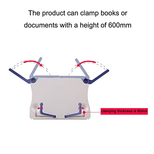 Ieasesd File Sorters Portable Reading Stand Books Stand Recipe Shelf Folding Holder Cookbook Holder Organizer Bookend For Music Score Recipe Tablet (Color : Blue) #TOP2