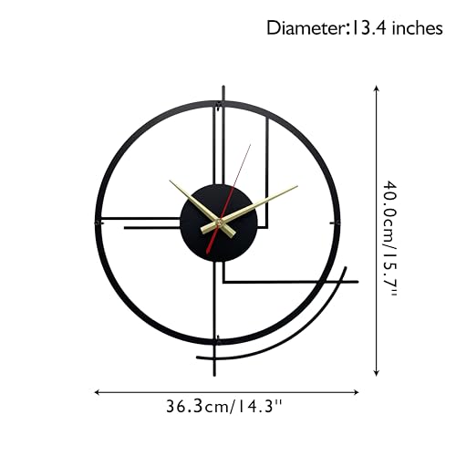 Minimalist Silent Metal Wall Clock image product image