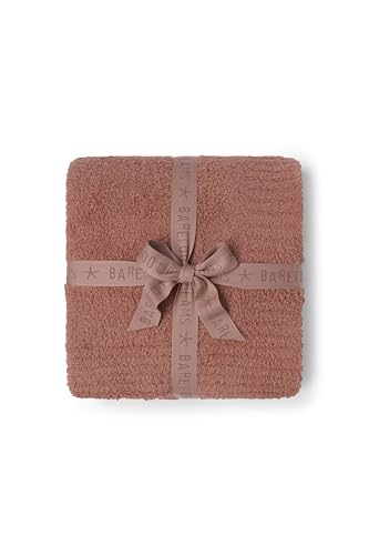 Image of Barefoot Dreams CozyChic Throw, Rosy Blush, 54 inchx72 inch