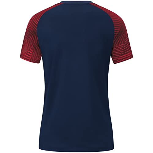 JAKO Damen T-Shirt Performance, Marine/Rot, 44 – Ansicht 4