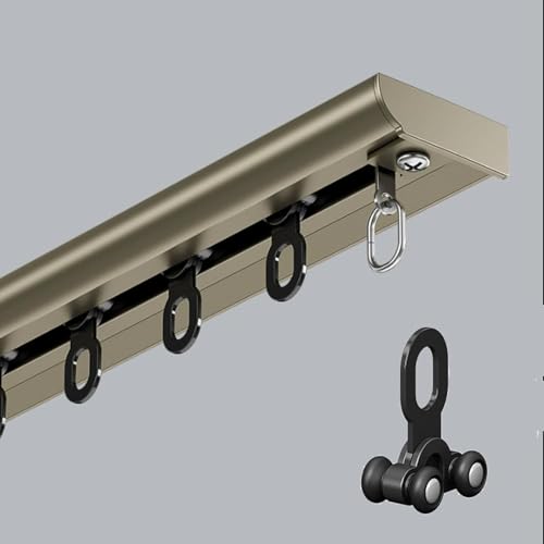 Rail de rideau de plafond à double rangée pour cloisons de séparation de pièce - 2