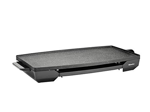 Plancha Eléctrica Efecto Piedra 2200W 59X34Cm - Cv502 - Simeo En Oferta Simeo Cv502 Independiente 2200W Titanio Plancha Eléctrica - Planchas Eléctricas (Titanio, Independiente, 595 X 345 Mm, 2200 W, 124 Mm, 728 Mm)