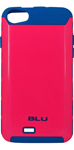 BLU CandyShield PC+TPU case for Studio 5.0C and Studio 5.0CE - Carrying Case - Retail Packaging - Neon Pink+Blue