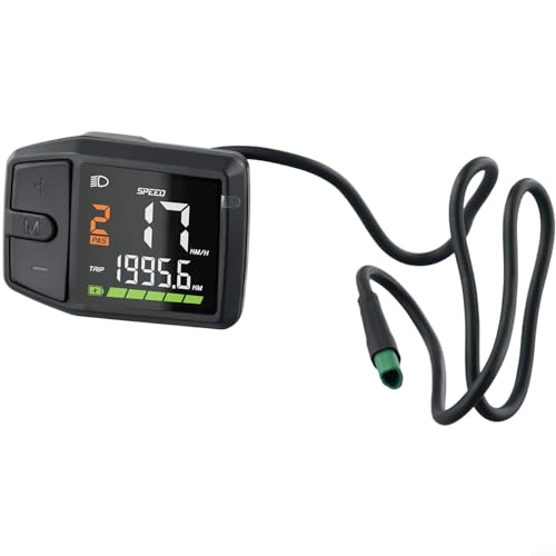 Écran LCD Mini Pour Vélo électrique Bafang BBS01/02 - IPX5 étanche, U-Art, Affichage Vitesse/PAS/batterie, 10x5x3cm