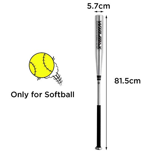 Alu-Baseballschläger WIN.MAX für Baseball mit Gummigriff