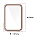 FitTurn Compatible with Oppo Band 2 Screen Protector Case Cover Replacement PC + Tempered Film Full Shockproof Case Guard Thin Bumper Shell (SixColors)