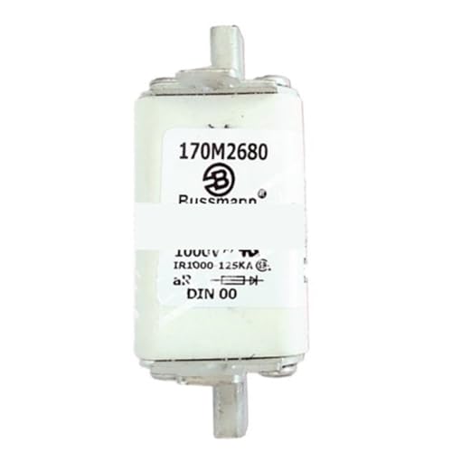 Fusible cylindrique 170M2684 industriel avec son support en céramique 170M2680