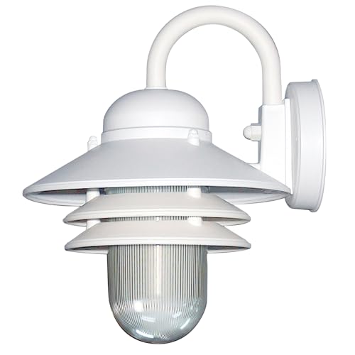 Sunlite 41367-SU Nautical Style Outdoor Wall Fixture, Medium Base Socket (E26), Weatherproof...