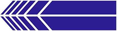 ISEE 360 2pcs/Set Car Rear View Mirror Stickers Décor Vinyl Sticker Decals Car Styling for Die Cut Water Resistance PVC Sticker (Blue)