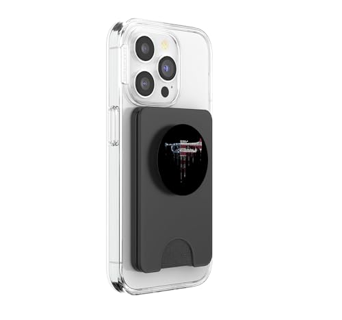 PopSockets PopWallet con Bandera Americana para MagSafe de Músicos 4