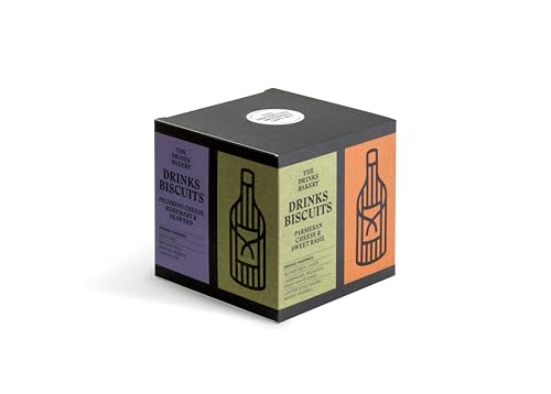 The Drinks Bakery Discerning Drinker’s Gift Set - Luxury Biscuits Expertly Paired with Drinks - Award-Winning Savory Snacks as Seen on Dragons’ Den - Made in Scotland - Perfect Biscuit Gift Set