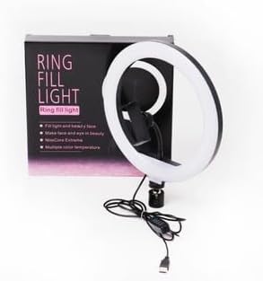 Star Phoenix 10 inch LED Selfie Ring Light with Tripod Stand and 3 Color Modes Lighting for Mobile Phones & Camera, YouTube|Photo-Shoot|Video Shoot|Live Stream|Makeup Color (Multicolor) Set of 1