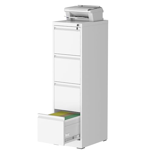 4-Drawer Steel Locking File Cabinet for Office