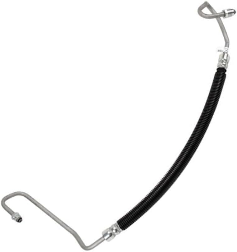 KarParts360 For GMC Yukon 2001-2013 Power Steering Gear Inlet Hose | Black Cover | Made Of Steel/Rubber | Molded Hose Shape | 0.63 Inches/16 mm Fitting Thread Diameter