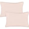 Utopia Bedding Toddler Pillow (Baby Pink, 2 Pack), 13×18 Toddler Pillows for Sleeping, Soft and Breathable Cotton Blend Shell, Polyester Filling, Small Kids Pillow Perfect for Toddler Bed and Travel