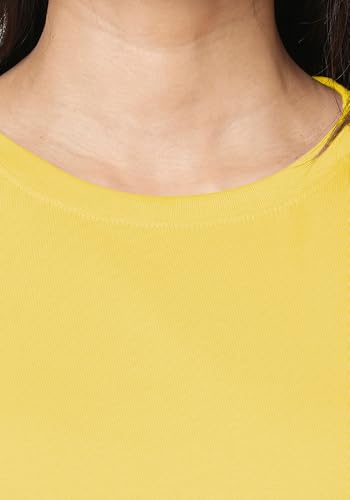 Image of Wear Your Opinion Women's S to 5XL Plain Solid 100% Cotton Unisex Boyfriend Fit T-Shirt (Design: Solid)