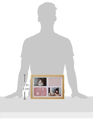 HAKUBA FWLGC-NTA4T Liege Charite Photo Frame, A4, Multi-Sided, Wood, Natural