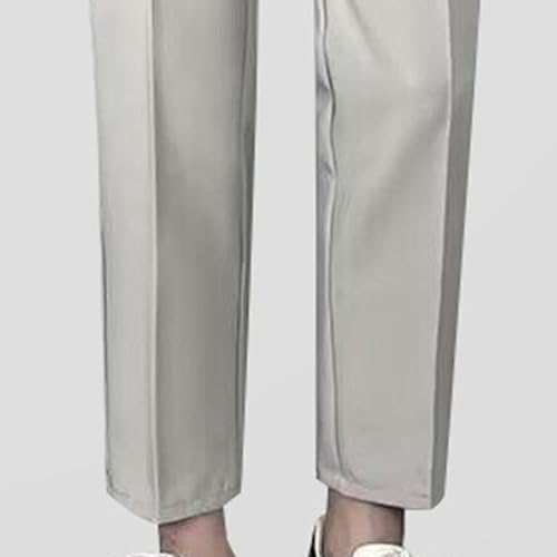 Men Classic Korean Style Suit Pants Wrinkle Free Lightweight Casual Pant Men Flat Front Straight Formal Pant2