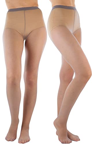 Image of ToBeInStyle Women's Pack of 6 Sheer Solid 100% Nylon Pantyhose
