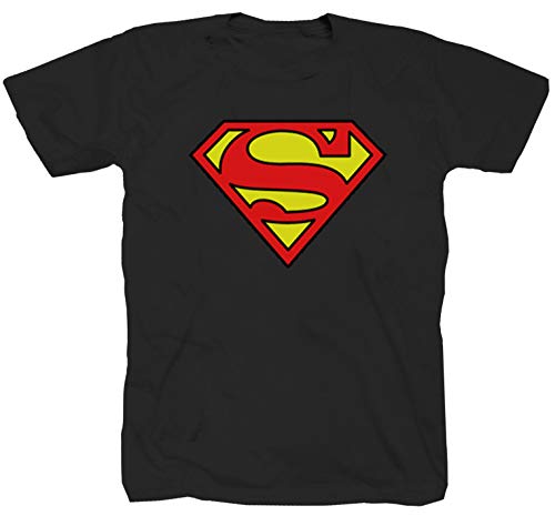 Chemise T-Shirt Shirt Polo Superman Batman Comic Gotham Noir S