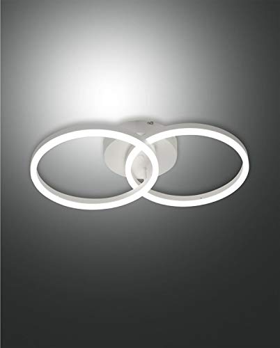 Plafonnier LED dimmable 3240 lm FABAS LUCE 3508-22-102 métal blanc chaud