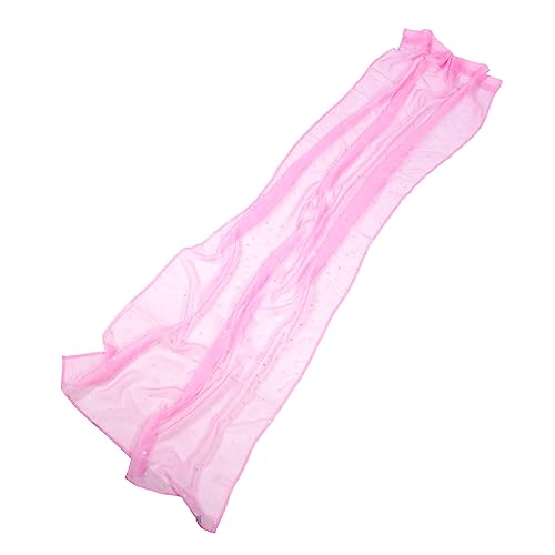 Levemolo Cute Room Decor Sheer Star Curtains 100 * 270cm Pink Voile Window Screening for Girls Bedroom Decor