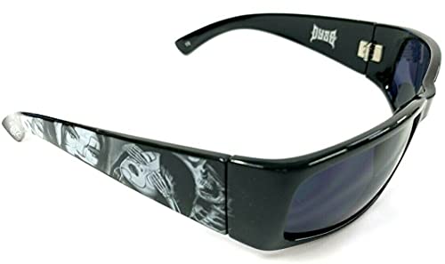 Authentic Shades Rules No Evil Payasa Skeleton Black Sunglasses California Lowrider Style3