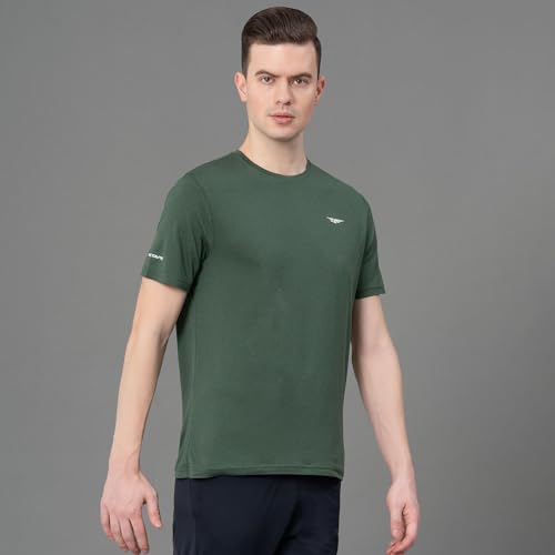 Image of Red Tape Activewear Round Neck T-Shirt for Men | Quick Dry | Anti Microbial | Stretchable