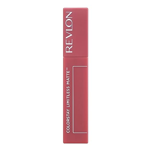 Revlon ColorStay Limitless Matte, Pintalabios Mate de larga duración, Fórmula Vegana, No-Budge Matte, Ligera/Cómoda, Resistente al Agua, 006 Manifest, 5ml