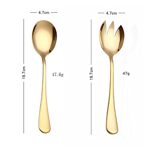 SWISON Set di posate acciaio inox oro per 6 persone, Posate dorate da tavola 30 pezzi, con coltello cucchiaio e forchetta, Design unico