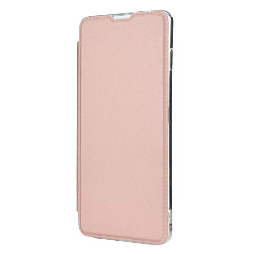 Hülle® Ultra Thin PU TPU Flip Case with Card Slot and Stand Function for Samsung Galaxy Note 10/Samsung Galaxy Note 10 5G(Rose Gold)