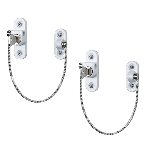 2 Stück Kindersicherung Fenster, YTOOK Kabelschloss für Fenster, Fenster...