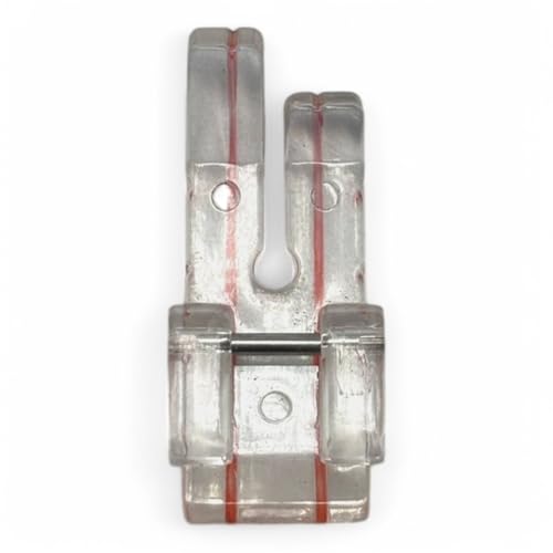 Image of ZENITH 1 /4 inch Straight (Quarter Inch) Transparent Patchwork Sewing Machine Quilting Presser Foot Snap on Type for Automatic Electric Low Shank Sewing Machines