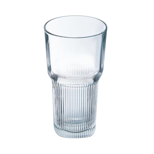 Arcoroc - Collection Starline - 6 Verres forme haute 31cl - Verre trempé ultra résistant - Fabriqués en France - Emballage renforcé