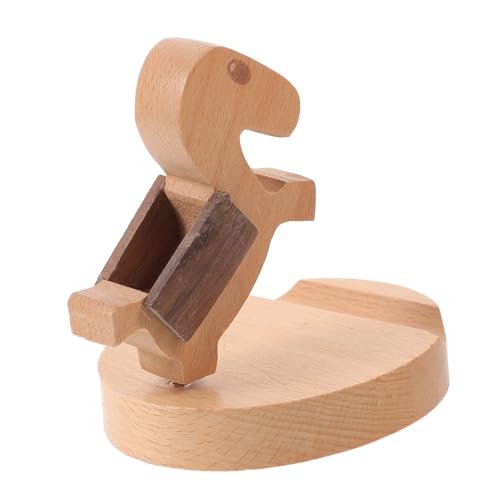Supporto per Telefono Legno Multifunzionale per Scrivania Antiscivolo e Protettivo per e Regalo Originale